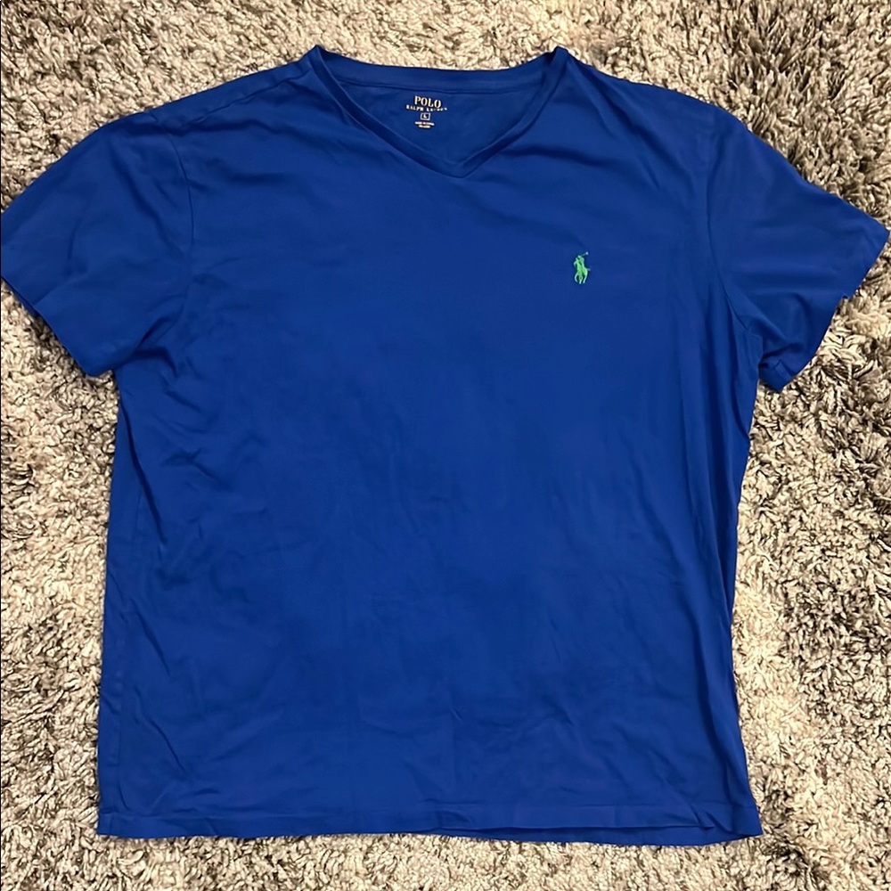 Polo by Ralph Lauren Royal Blue V-Neck Tee